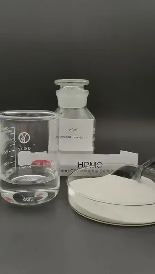 Espessante químico aglutinante adesivo celulose HPMC equivalente a mecelose, Walocel, Natrosol, Methocel, Tylose.